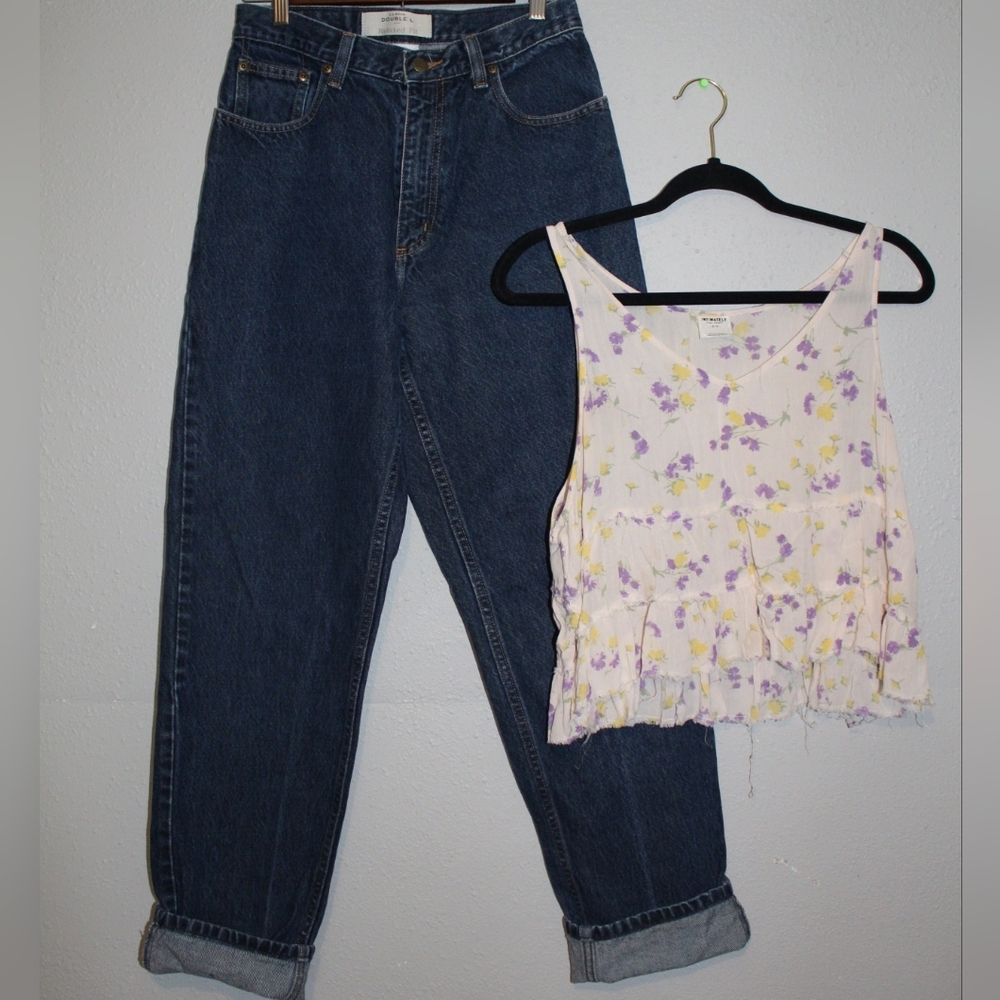 Free People Intamately Crop Top & L.L. BEAN Jeans